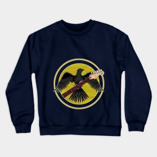 Black Raven Strat guitar Crewneck Sweatshirt